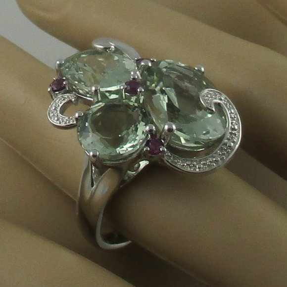 14.45ct Prasiolite European Ring - Picture 9 of 12